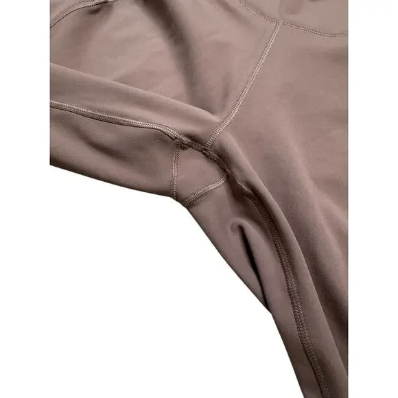 Nike One Dri-Fit High Rise Women’s Cropped Leggings - Brown Taupe (NWT) - L - Picture 4 of 12